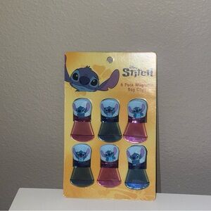 Disney Stitch Blue and Pink Bag Clips